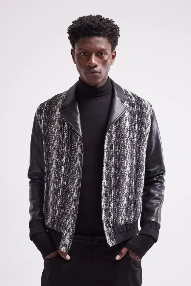 French Deal Évolution veste laine cuir agneau