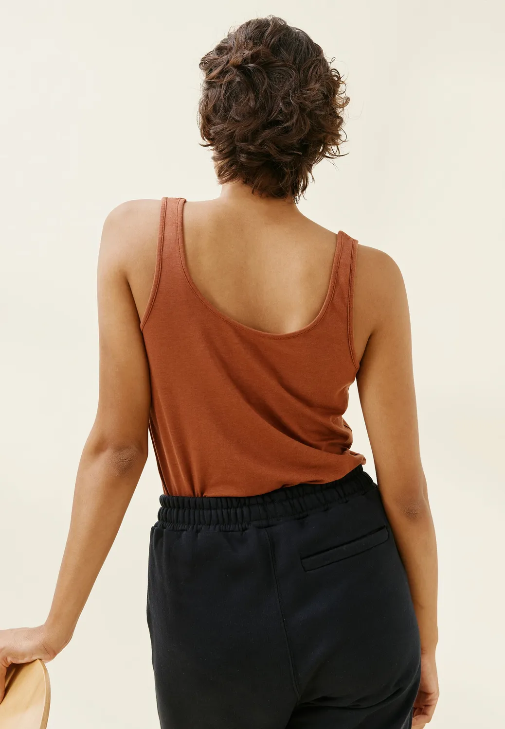 Loom Le débardeur Tencel débardeur noir M fluide