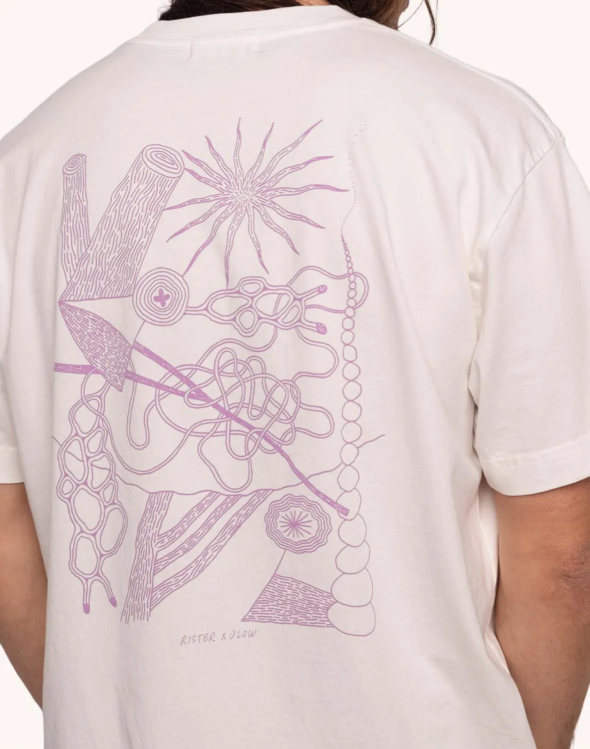 OLOW Interconnexion t-shirt écru coton bio