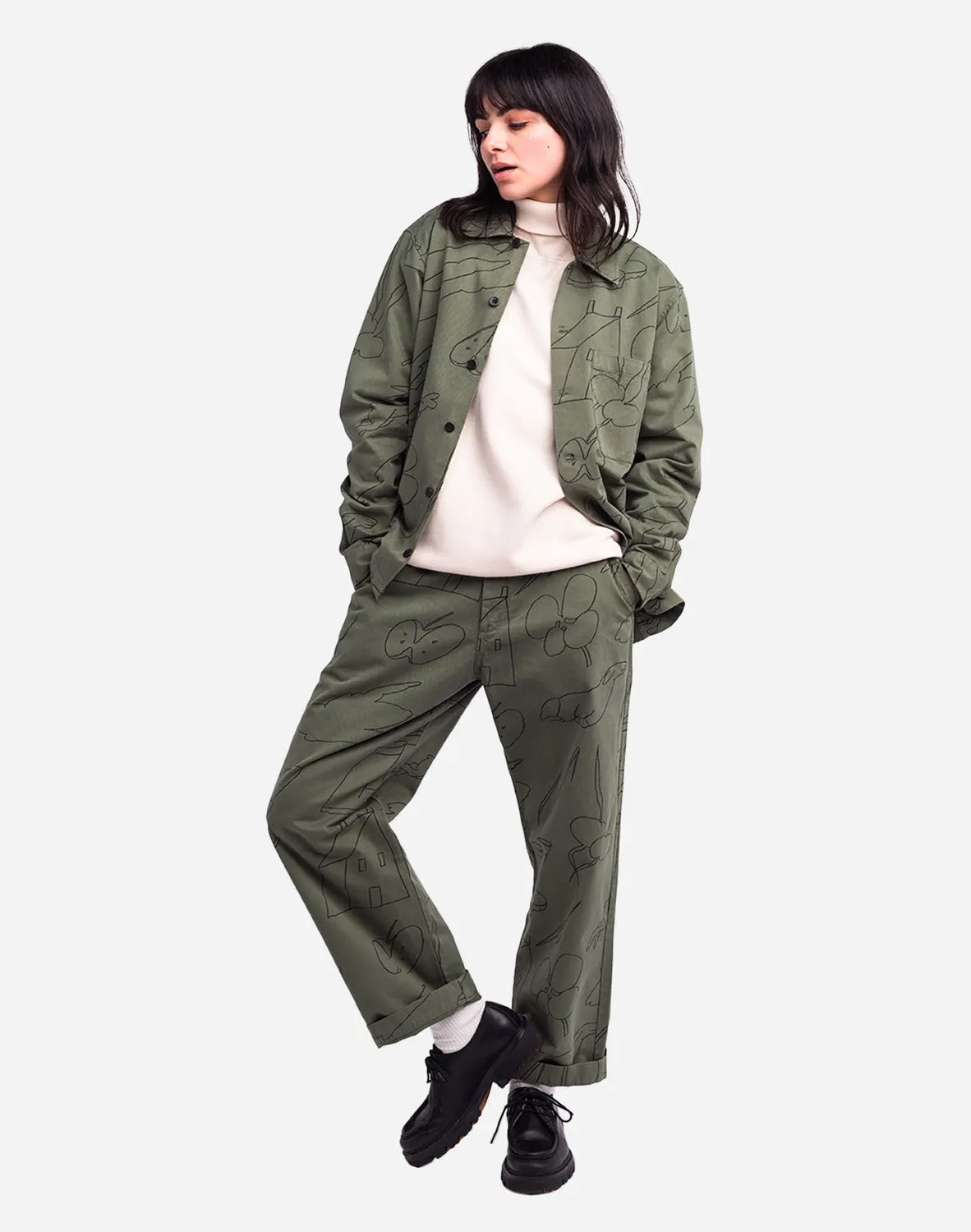 OLOW Décré Gower chemise kaki poches