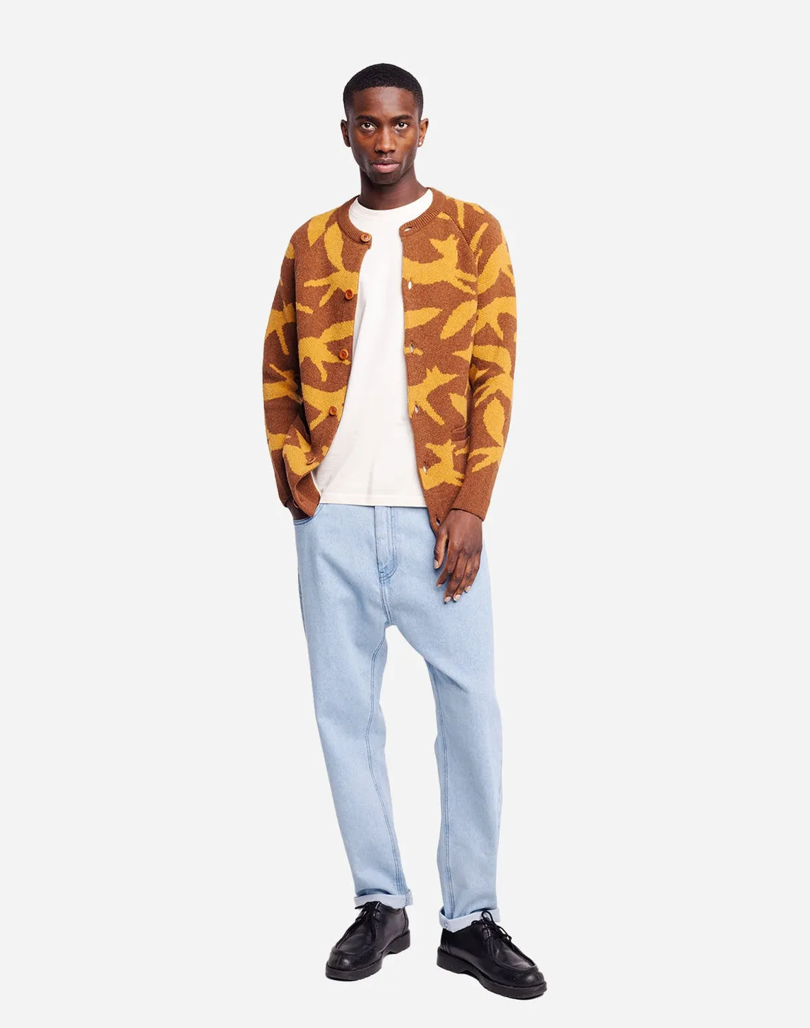 OLOW Roka gilet marron caramel coupe droite