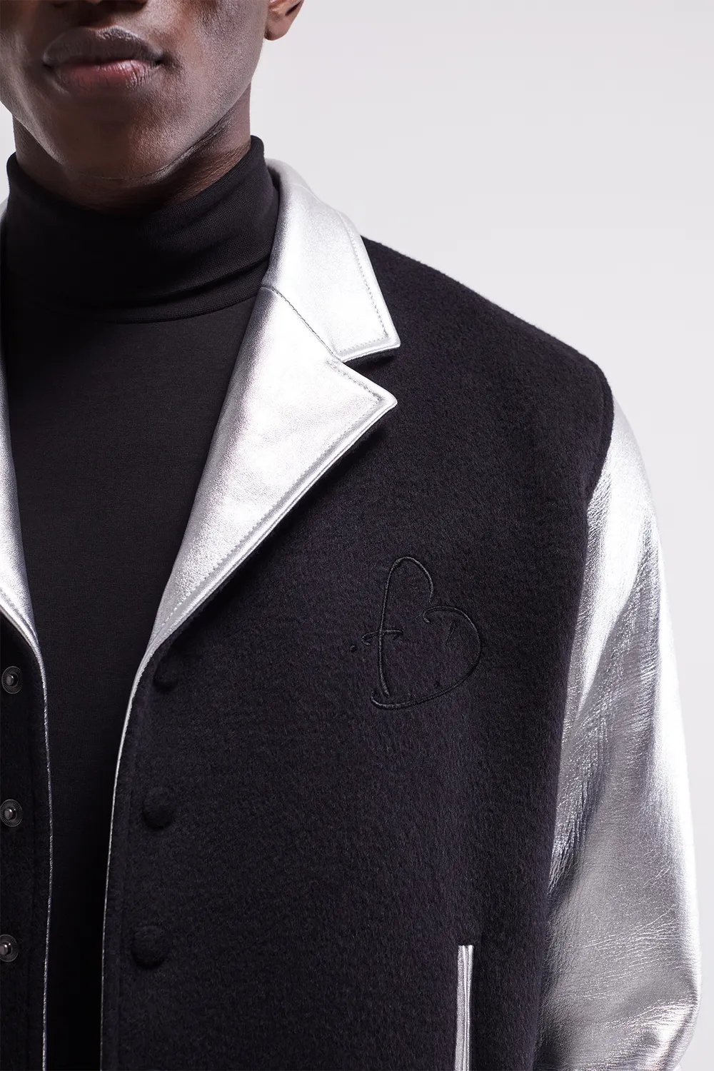 French Deal Évolution veste cuir laine mixte
