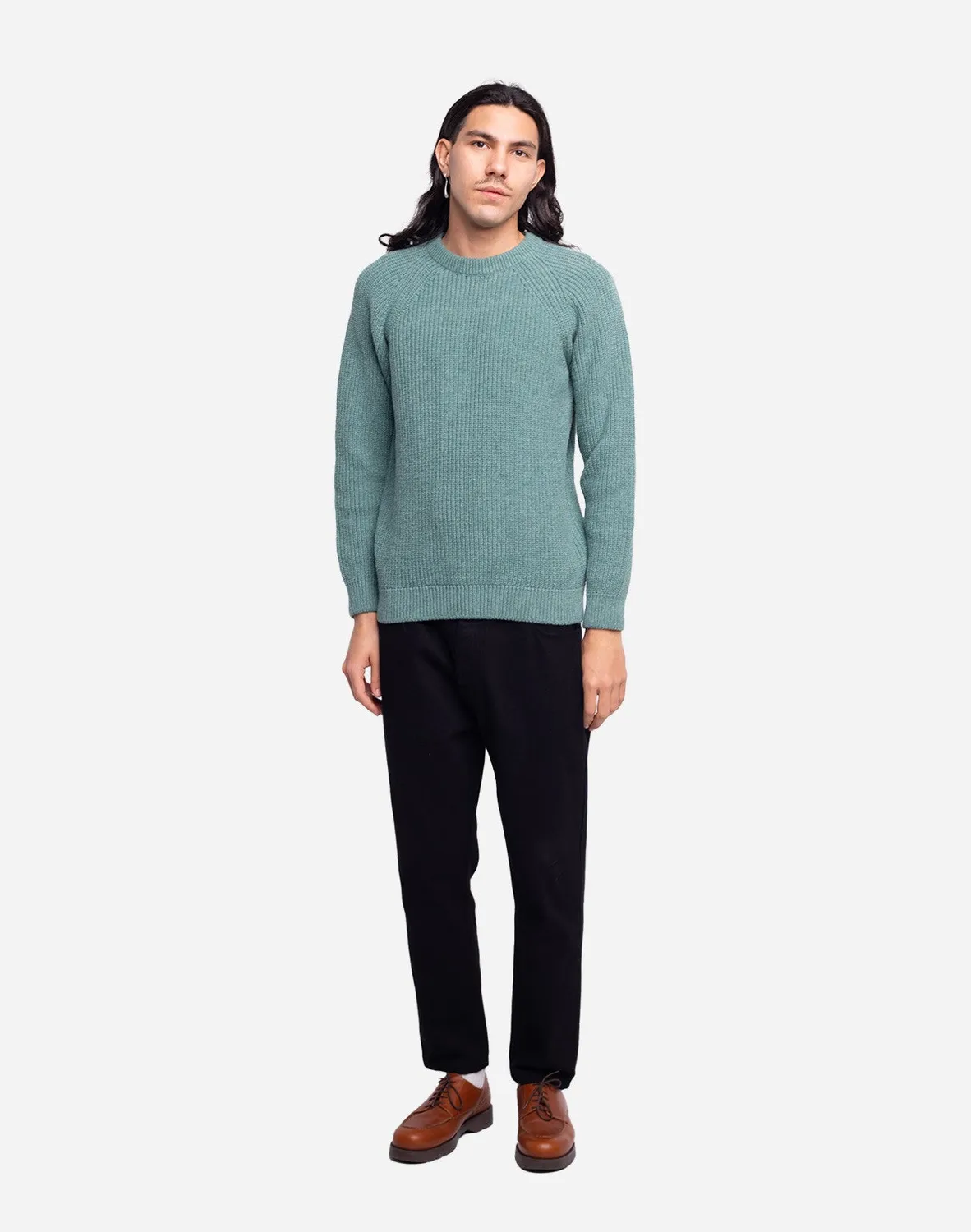 Olow Equinoxe pull vert émeraude recyclé hiver