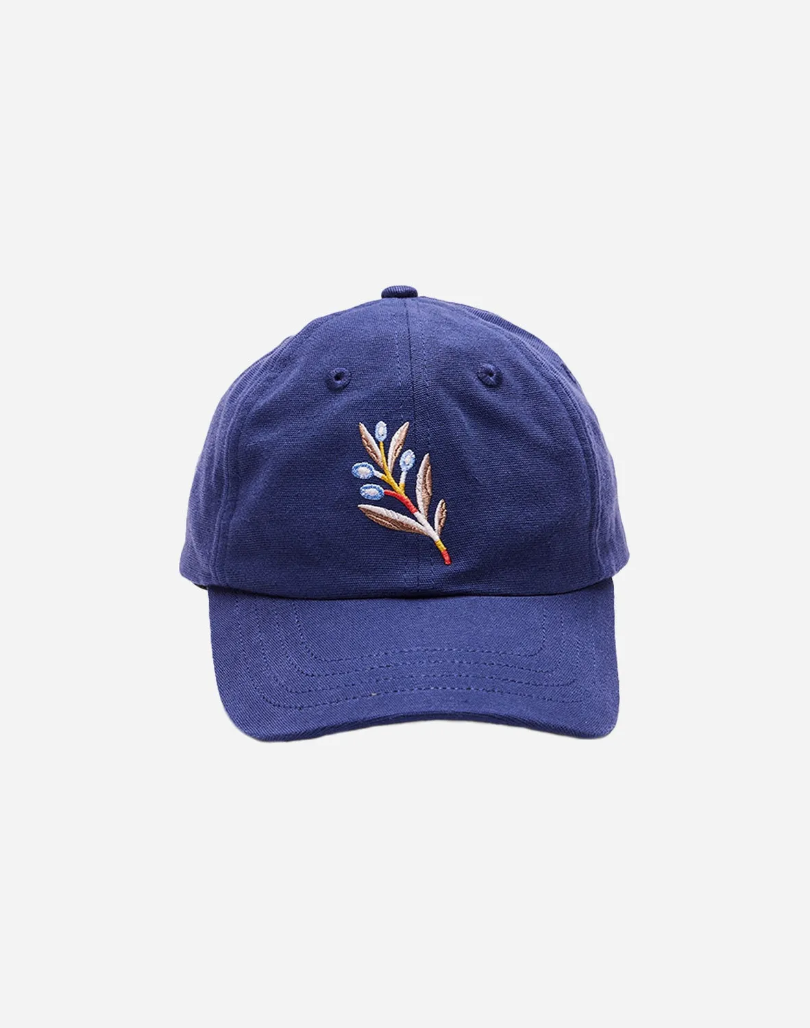OLOW Six Panel Meknes casquette bleu outremer coton bio