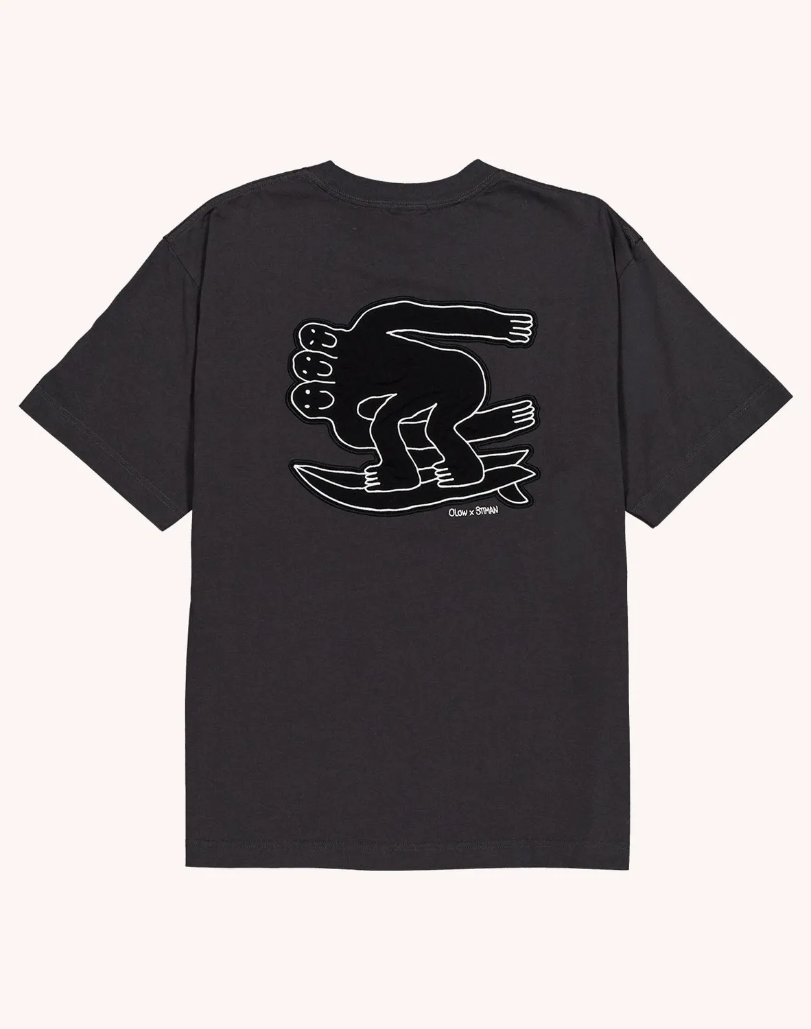 OLOW Point Break t-shirt ample noir carbone