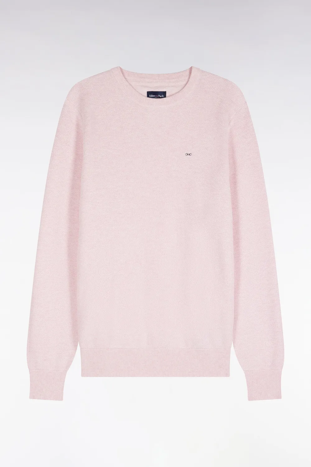 Eden Park pull col rond H26MAIPU0005 rose coton