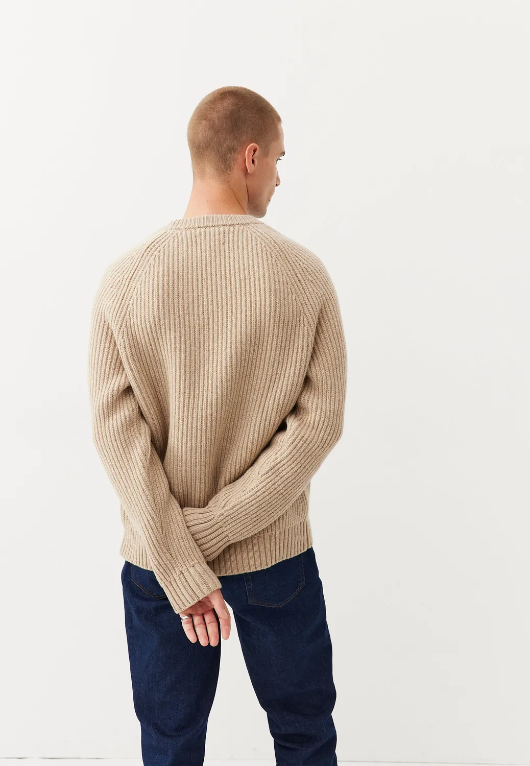 Loom Le pull côtelé homme laine mérinos