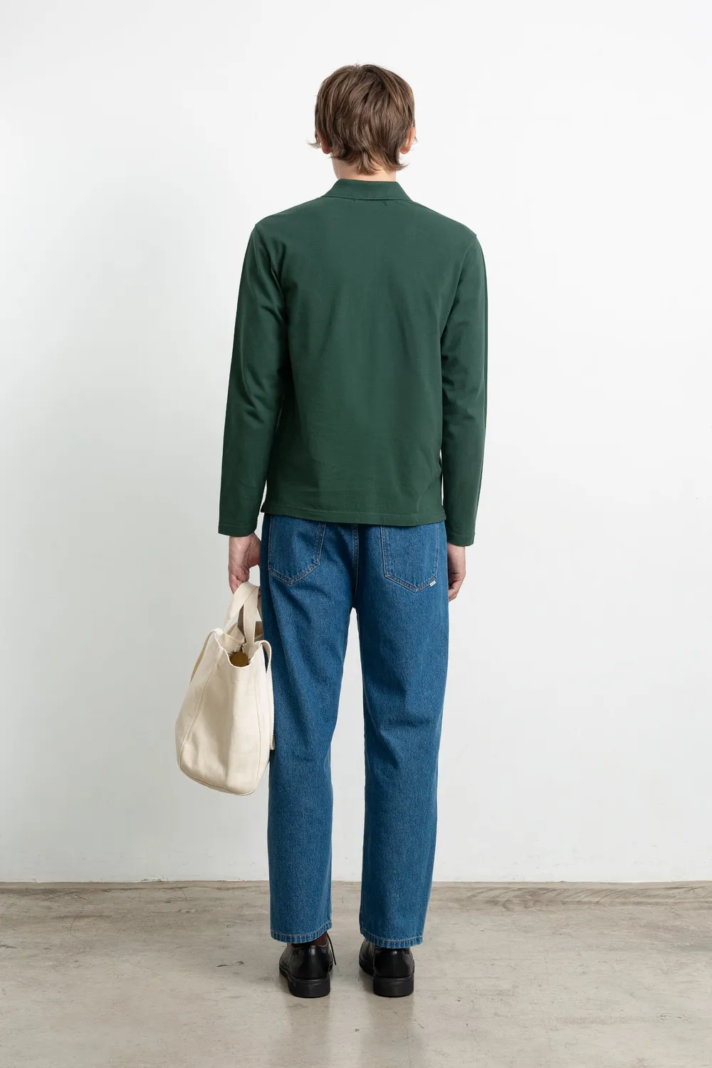 Edmmond Studios Duck Polo LS polo vert foncé manches longues