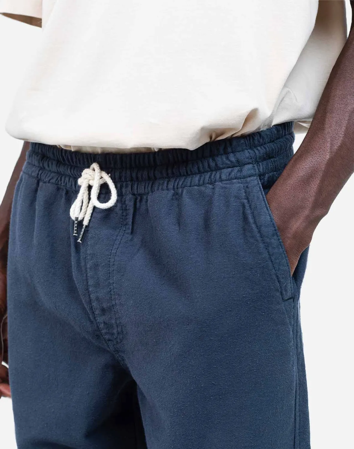 OLOW Hatha pantalon bleu nuit coton élastique