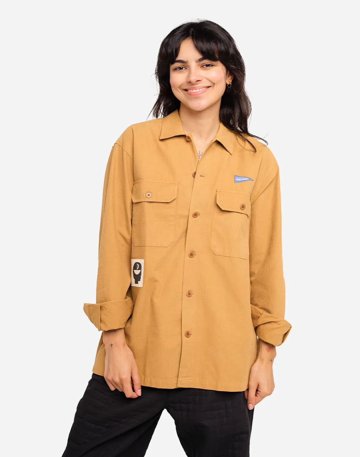 OLOW Décré Skye chemise homme ocre coton bio