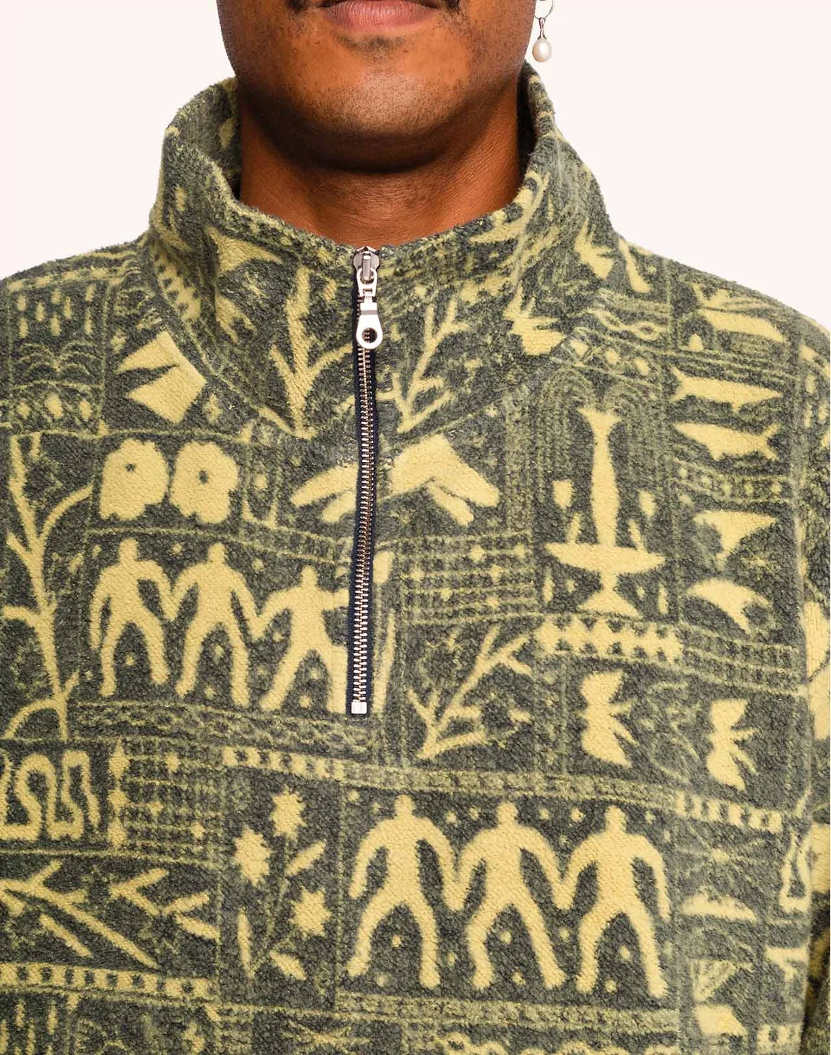 OLOW Bangor Kobling sweat polaire imprimé bleu jaune