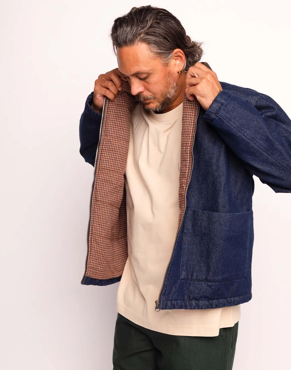 OLOW Yarm blouson homme denim bleu workwear