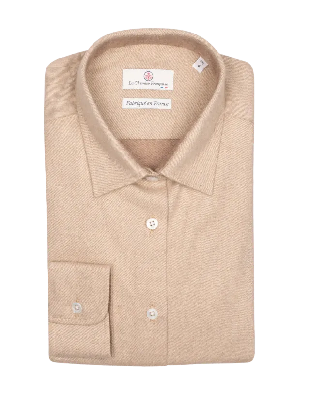 La Chemise Française Flanelle Sable chemisier femme chaude
