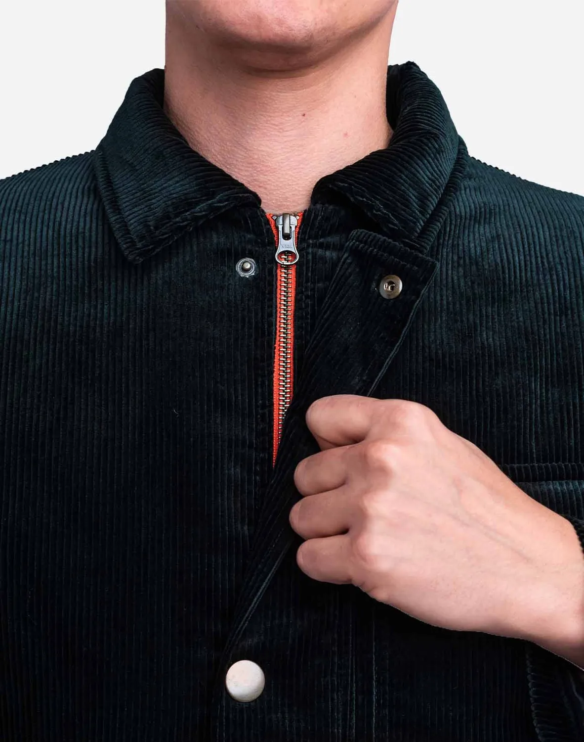 OLOW Fergus manteau vert foncé velours