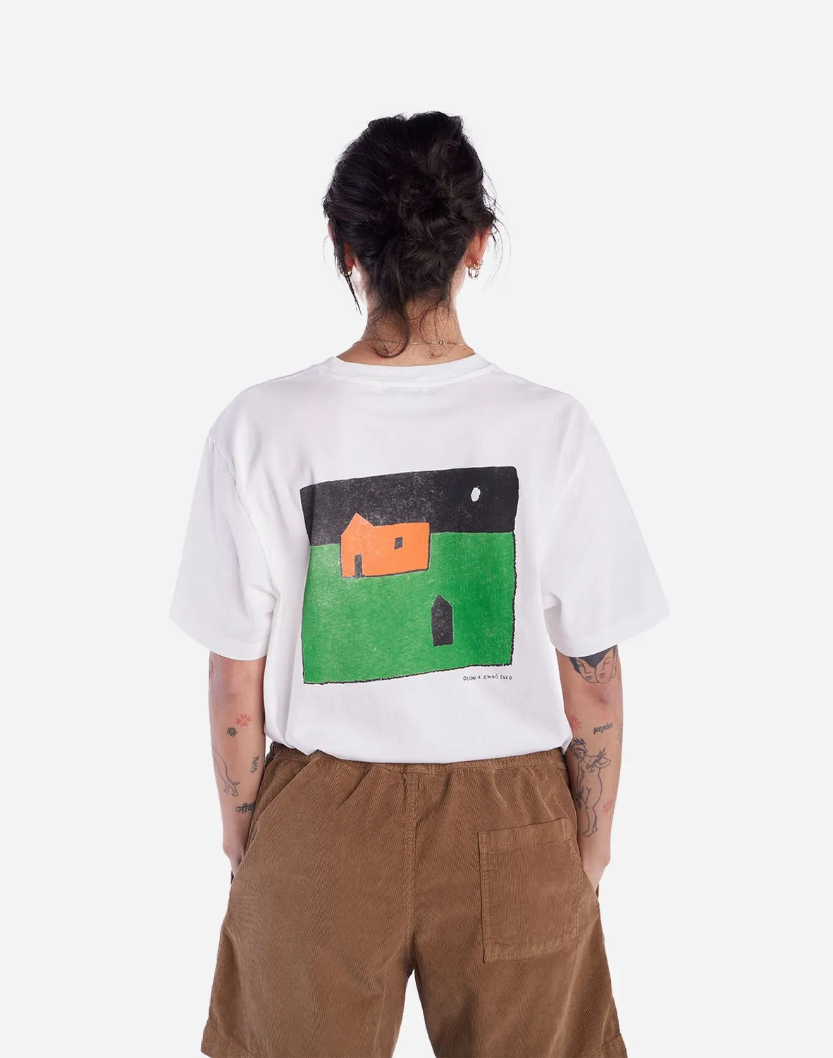 OLOW Swedish House t-shirt écru coton