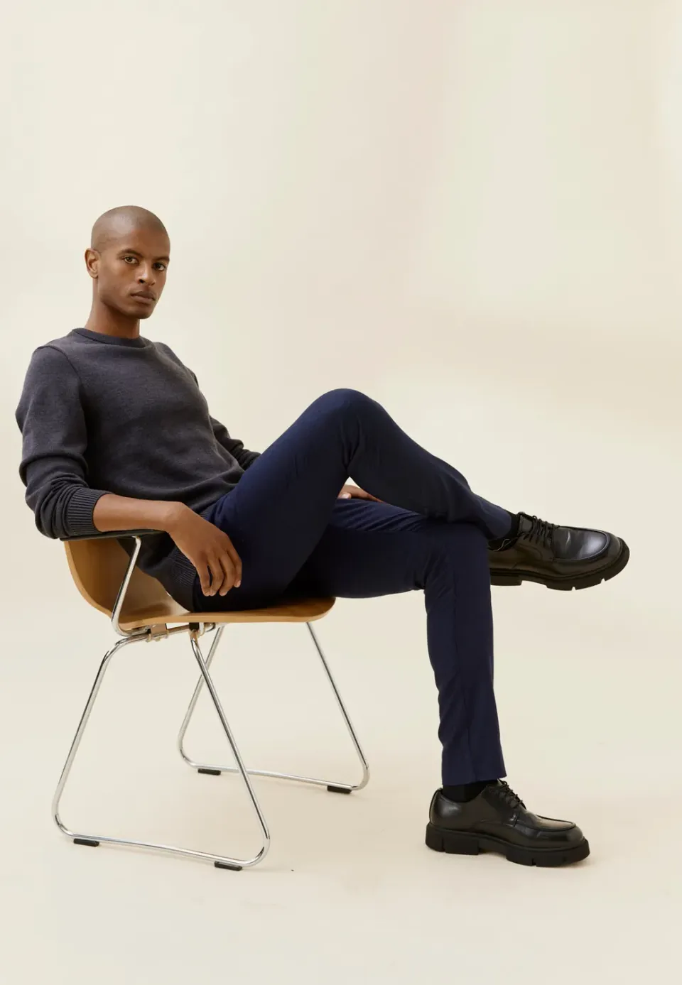Loom pantalon flanelle homme laine habillé