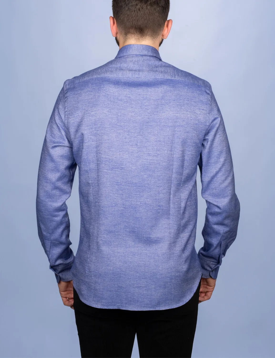 La Chemise Française Chevrons chemise homme violette