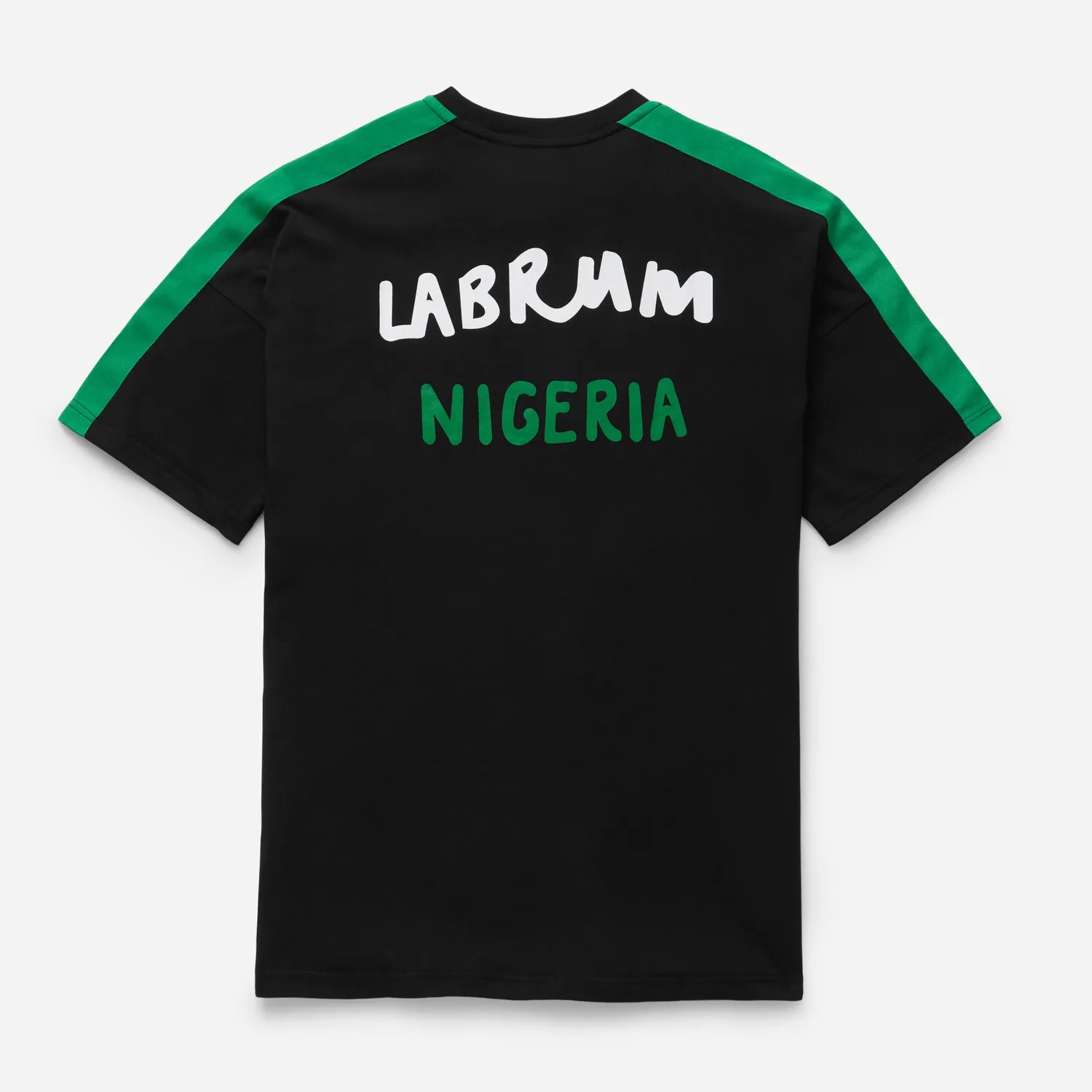 Labrum Nigeria t-shirt homme noir coton drapeau