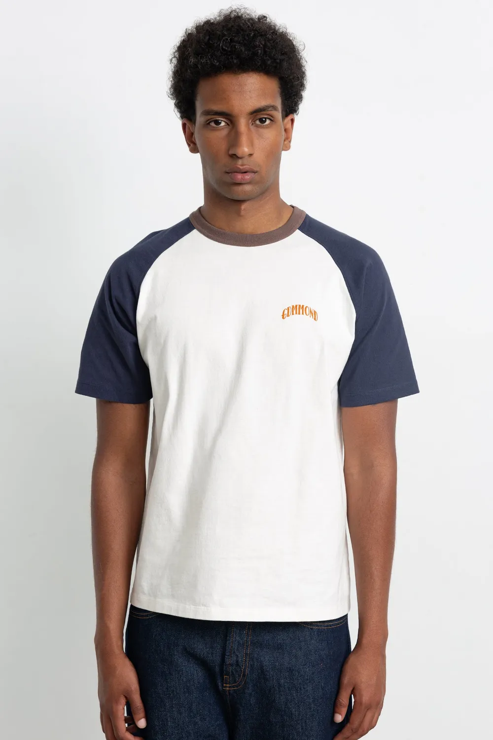 Edmmond Studios Home Run t-shirt blanc cassé brodé