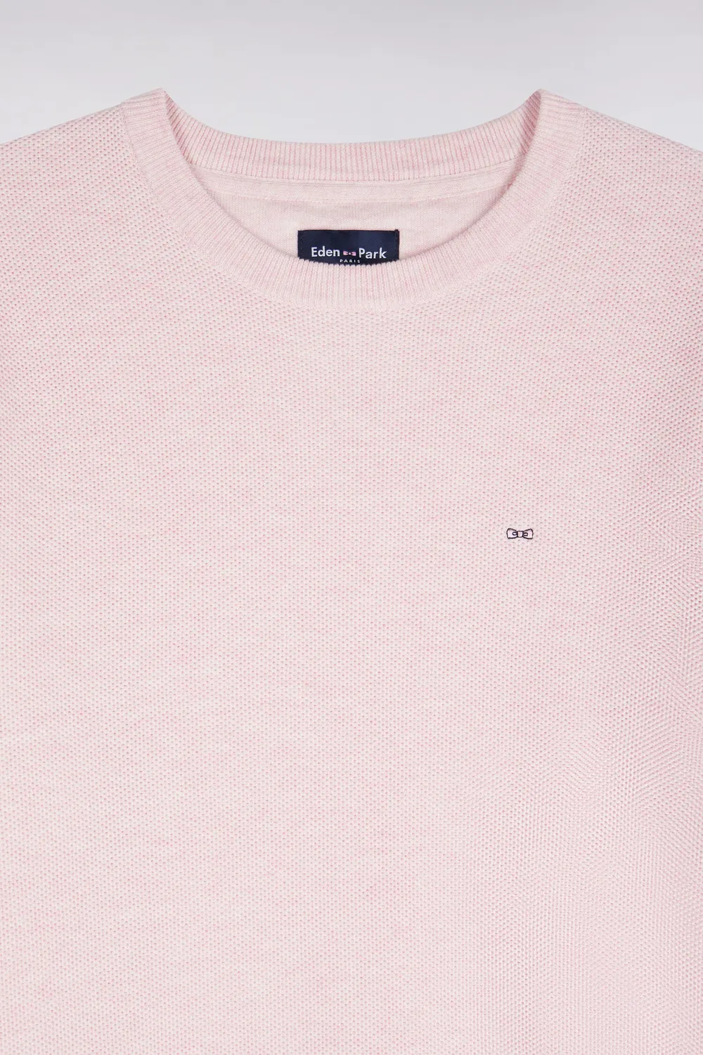 Eden Park pull col rond H26MAIPU0005 rose coton