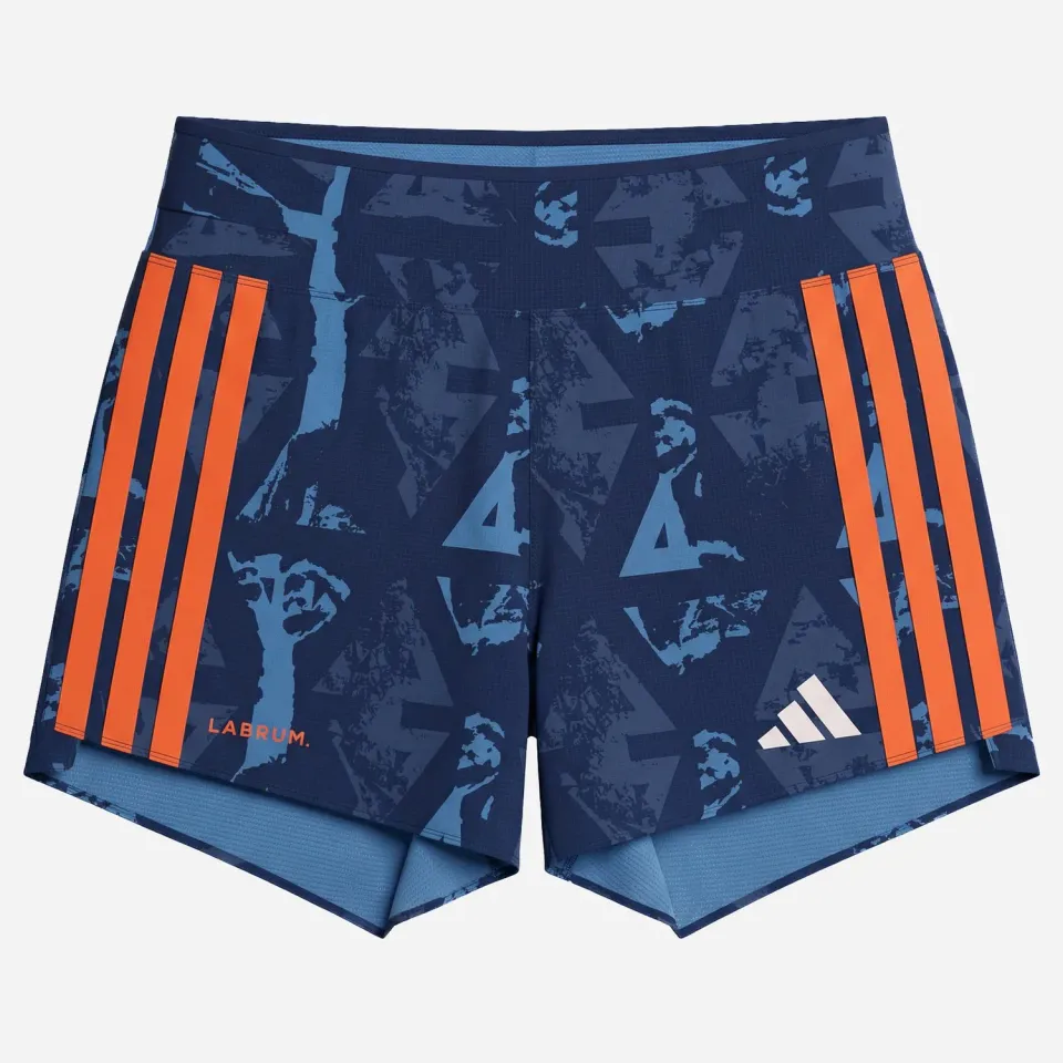Labrum Adizero short running bleu marine poche gel