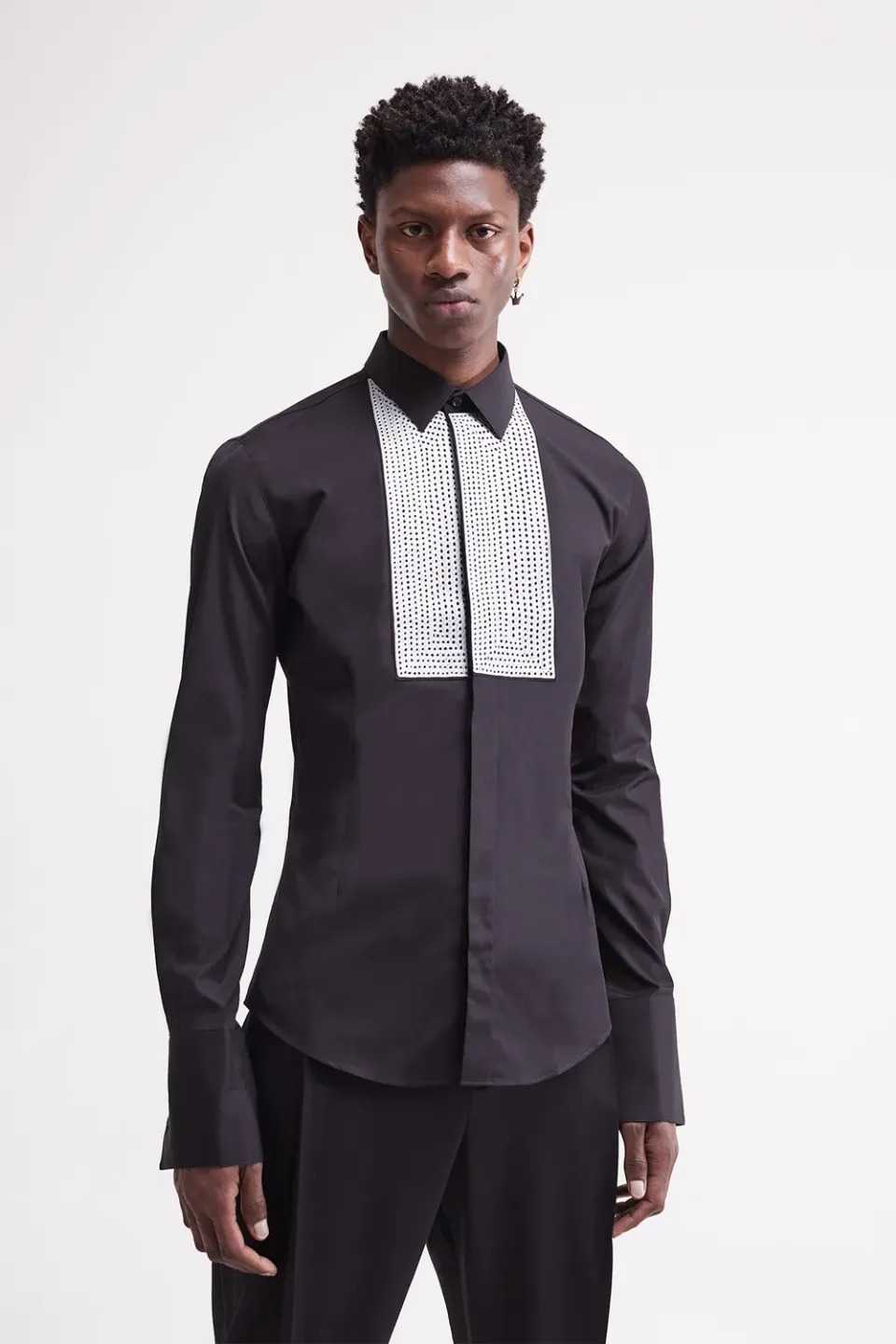 French Deal Ethnik chemise homme coton brodé main
