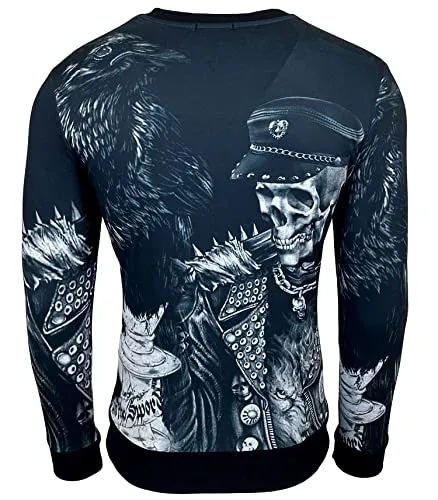 Subliminal Mode BX201 911 sweatshirt noir L strass