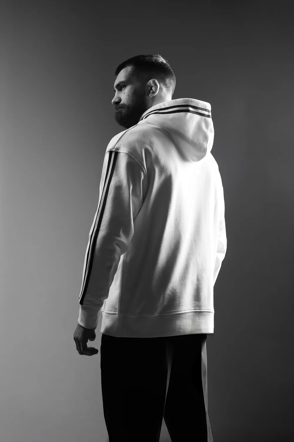 Eden Park Benoit Saint Denis sweat capuche écru oversize édition limitée