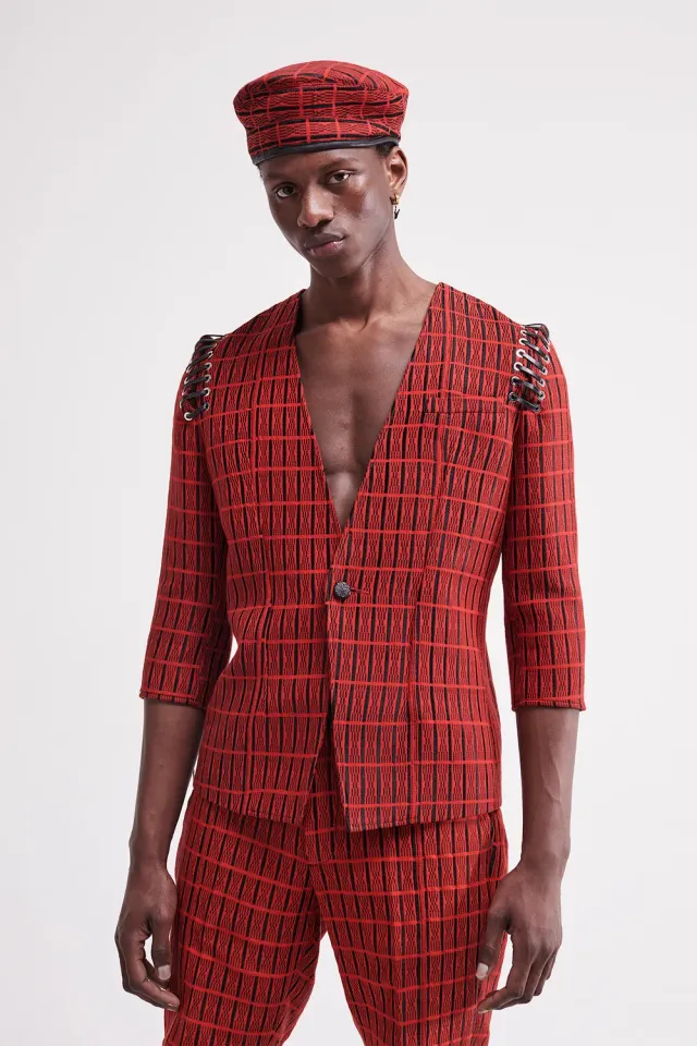 French Deal Queen Pokou veste pagne cintrée