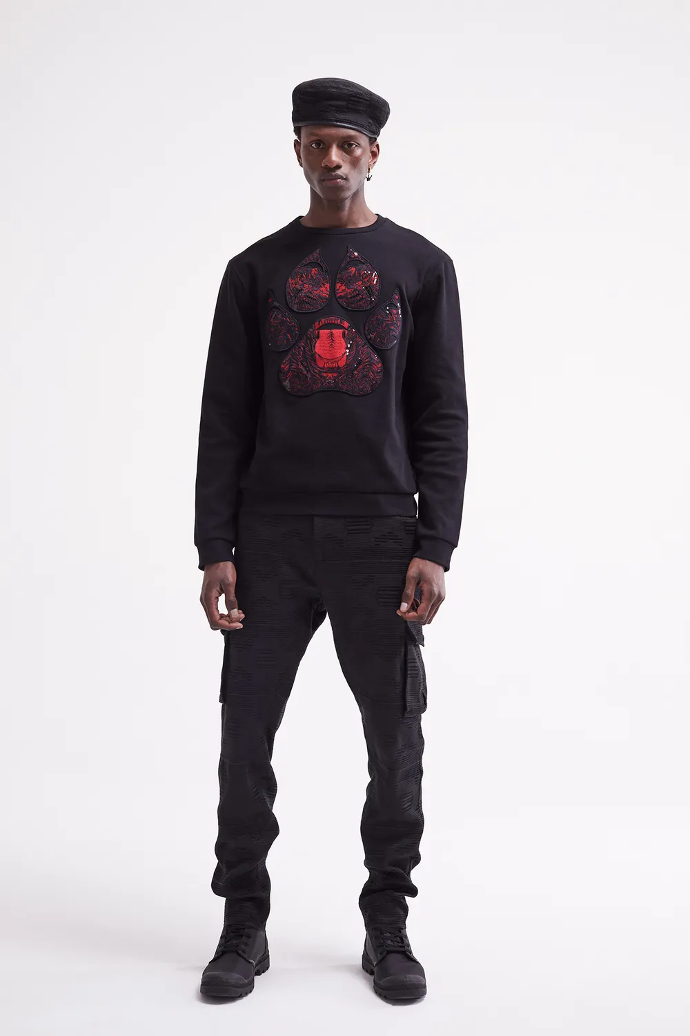 French Deal Scratch sweatshirt coton patte de lion