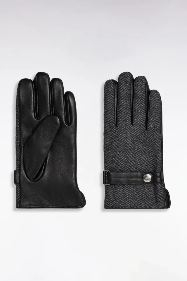 Eden Park Club Classique H26ACTGA0002 gants noir laine
