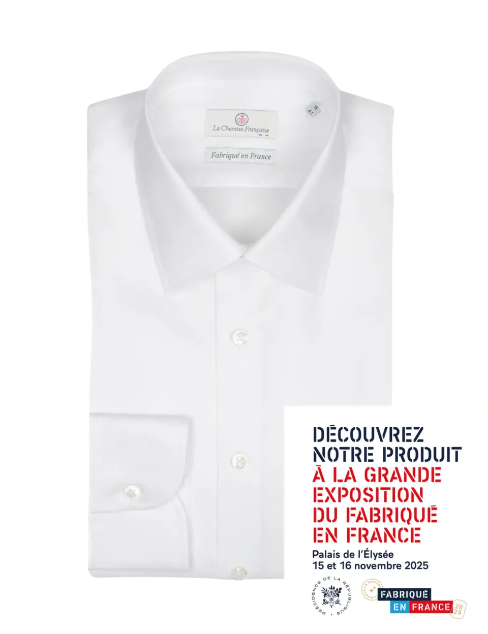 La Chemise Française Elysée chemise twill blanche