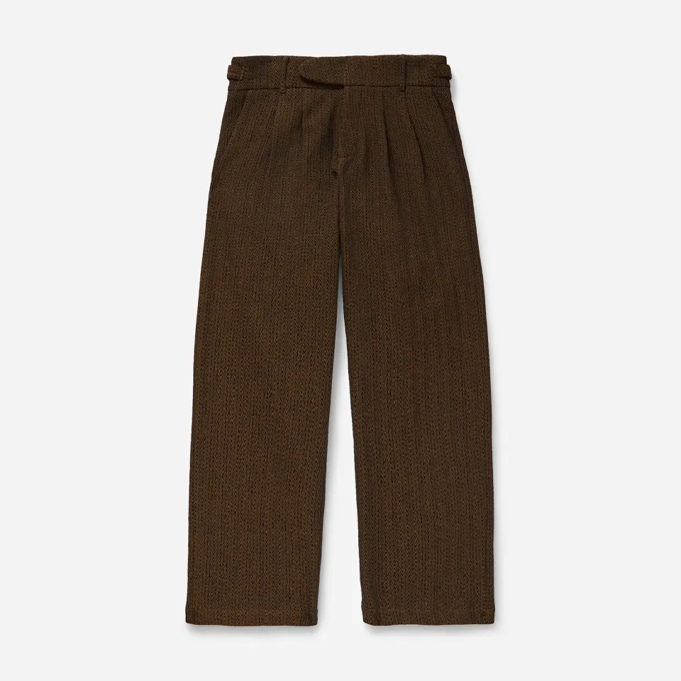 Labrum Bronze Jacquard Cotton Tree pantalon bronze