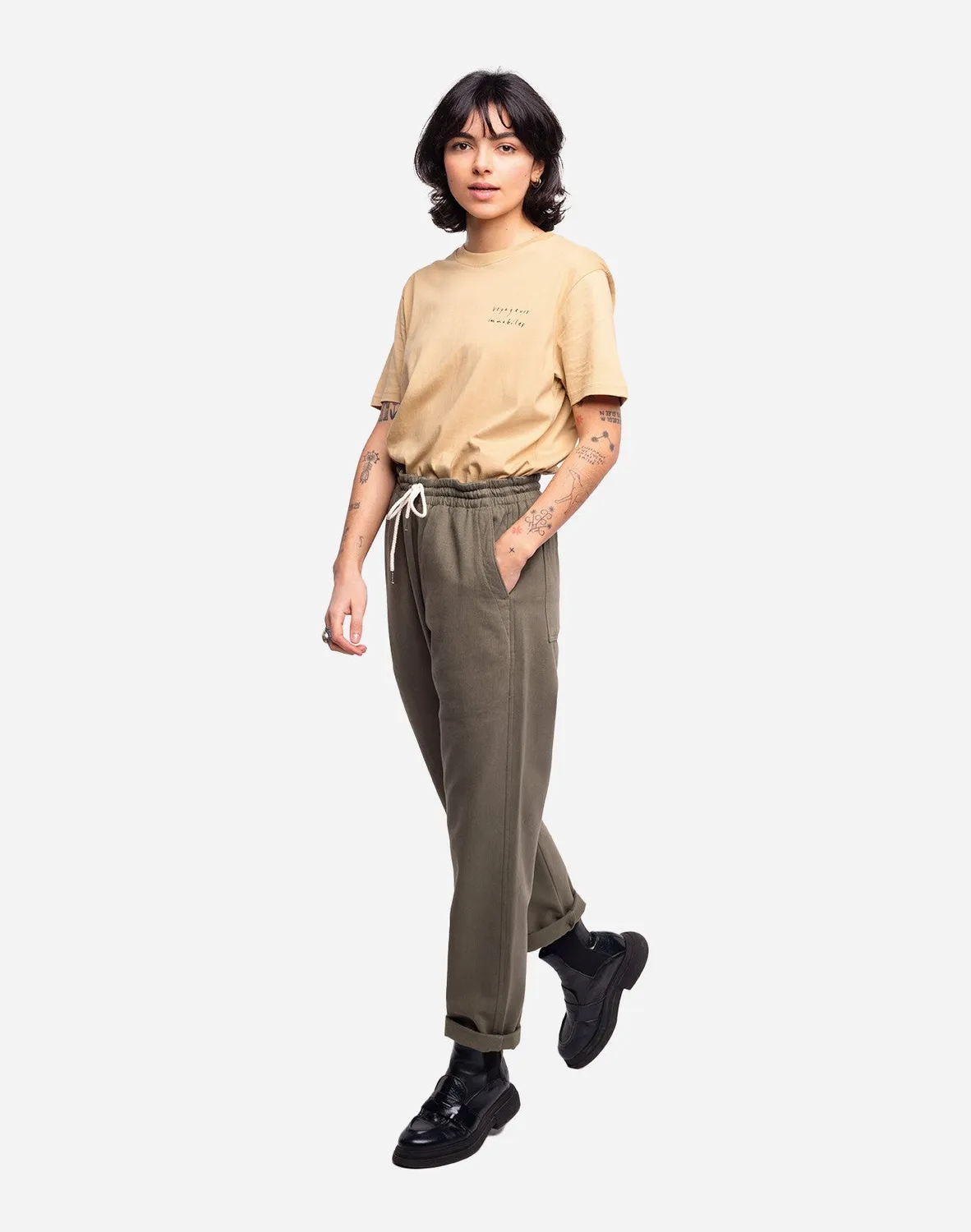 OLOW Hatha pantalon chino kaki sergé coton