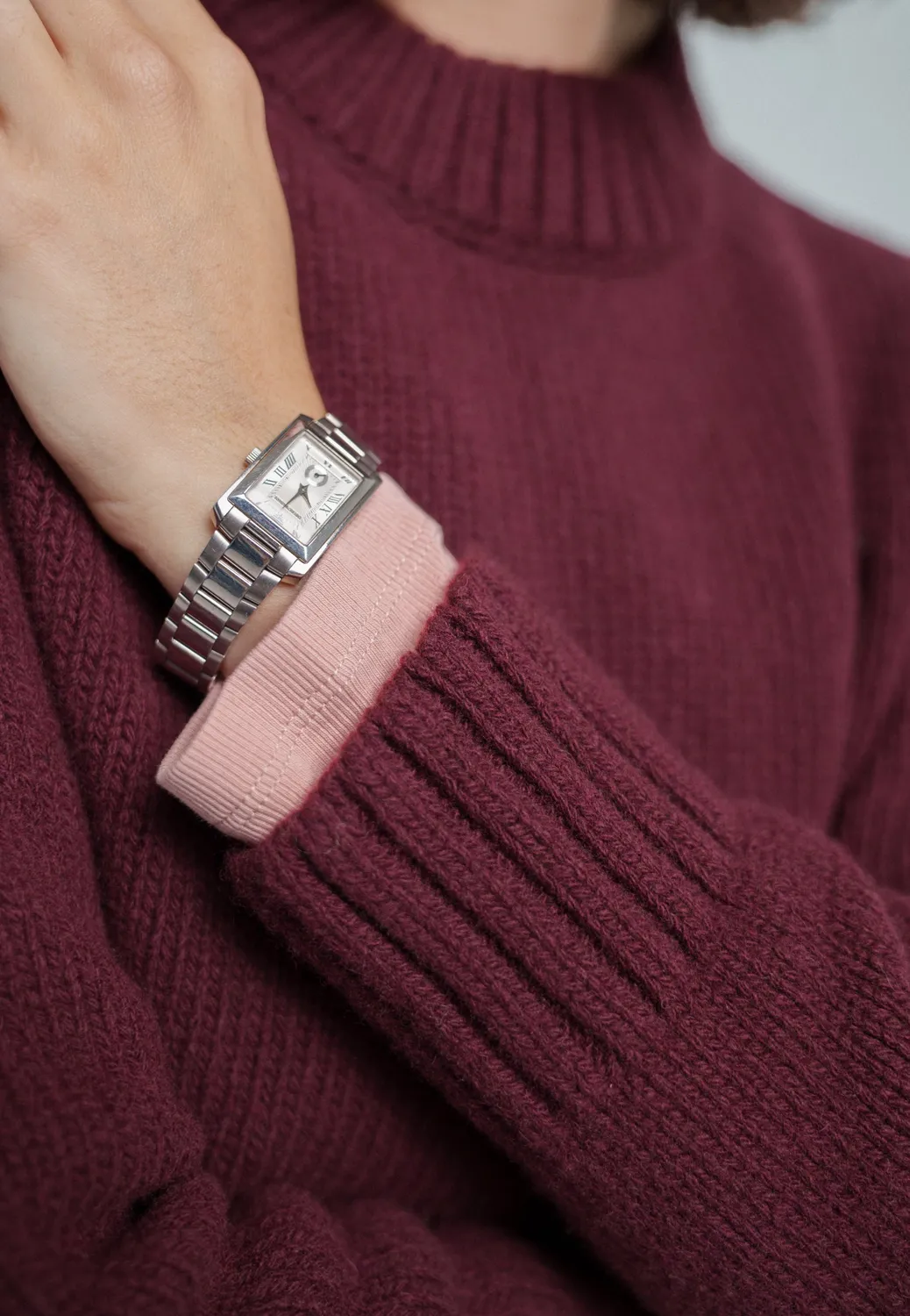 Loom Le pull col montant laine mérinos beige