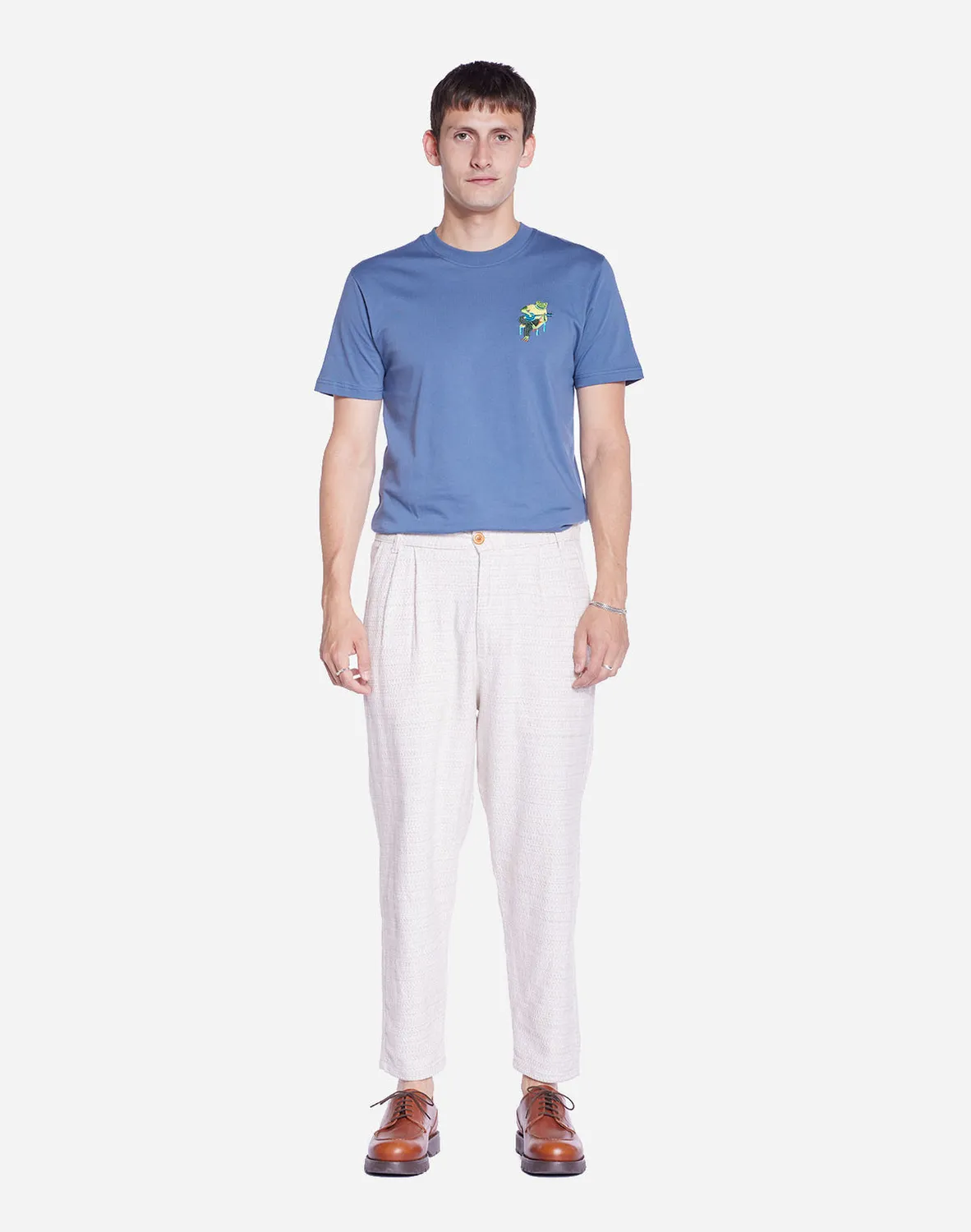 OLOW Bajhan pantalon tapered écru coton recyclé