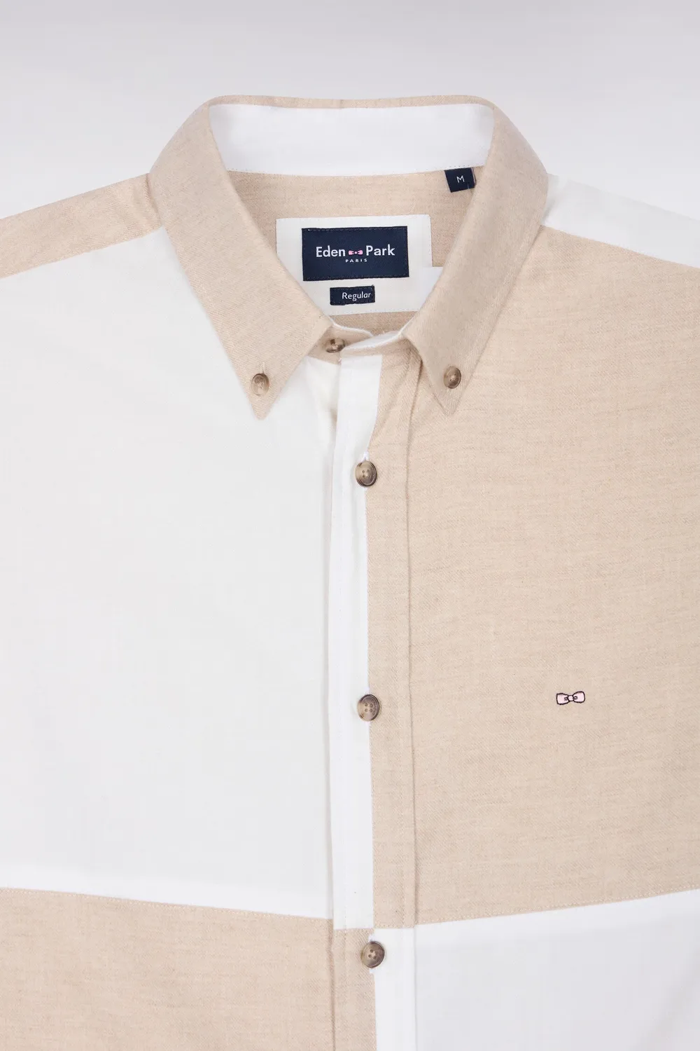 Eden Park Club Classique chemise homme coton beige écru