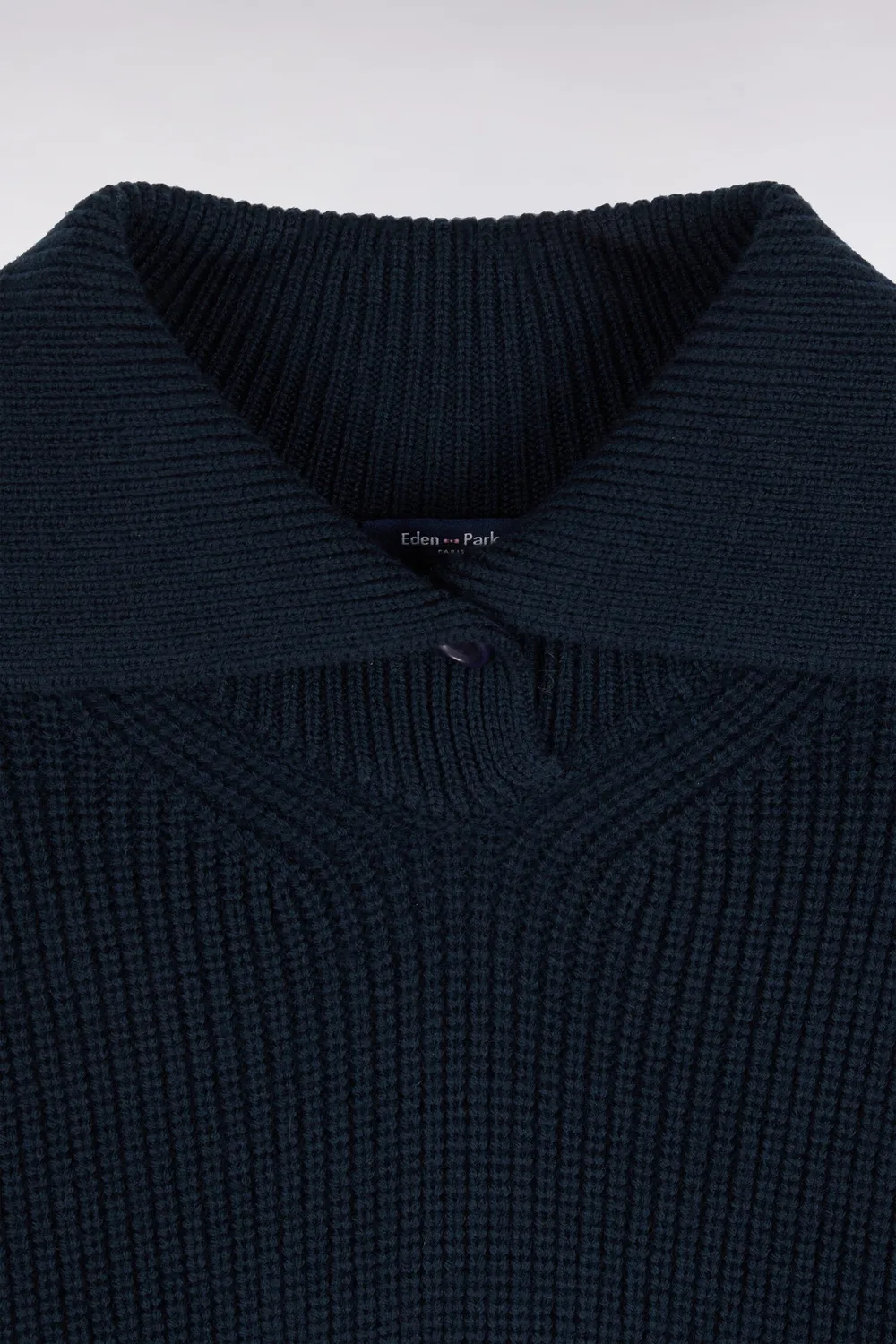 Eden Park Club Classique pull vareuse laine marine femme
