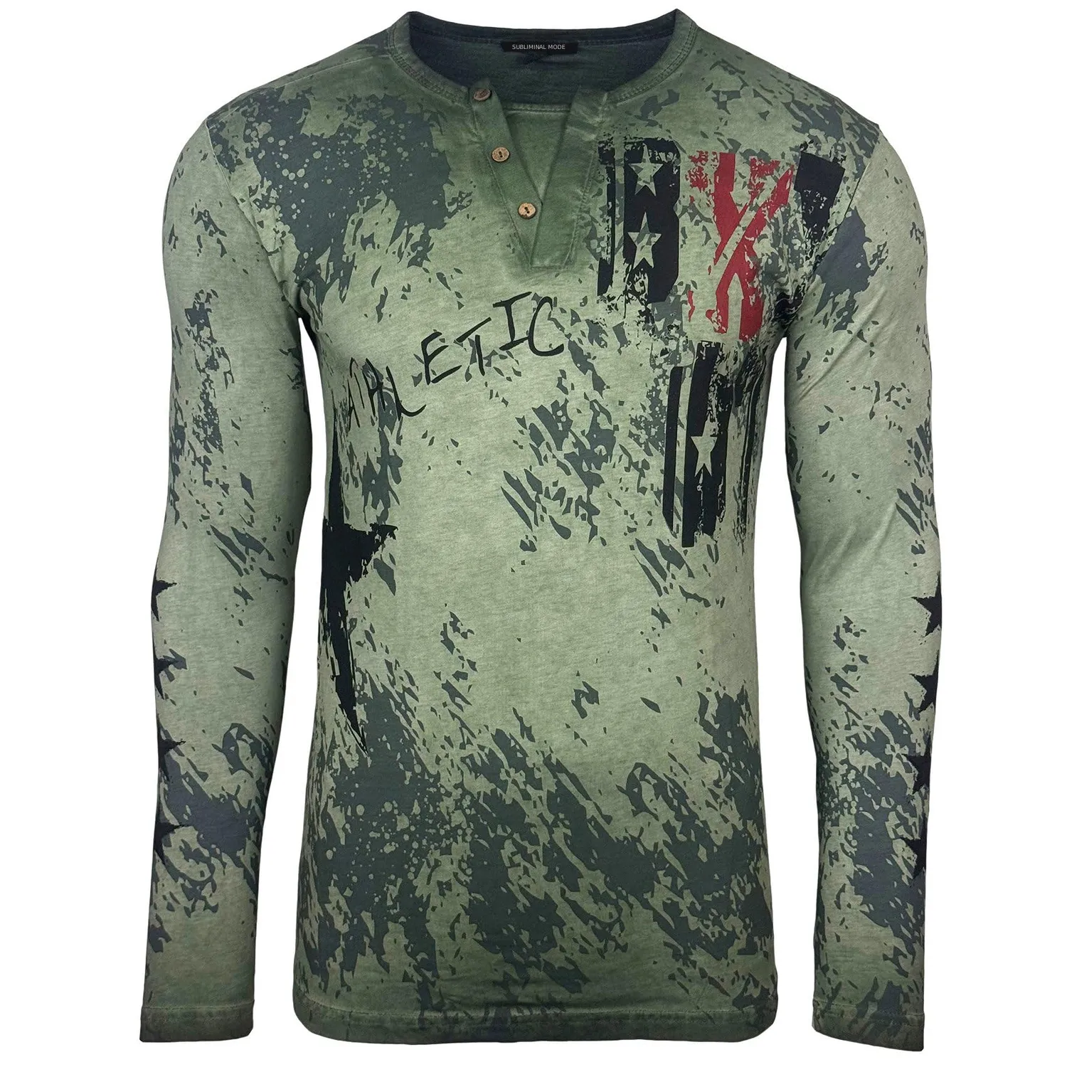 Subliminal Mode BX702 t-shirt manches longues délavé