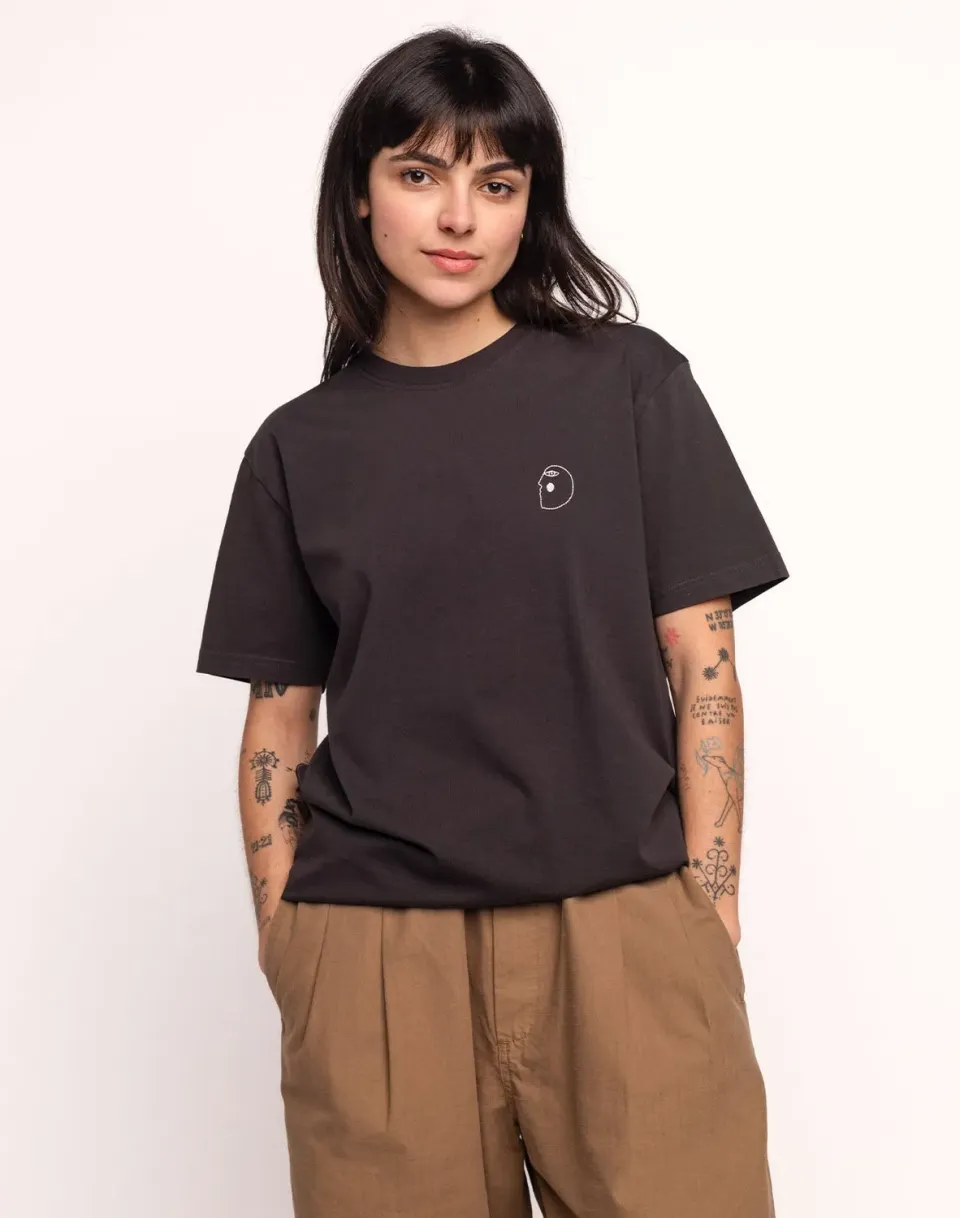 OLOW Flying t-shirt noir carbone coton bio