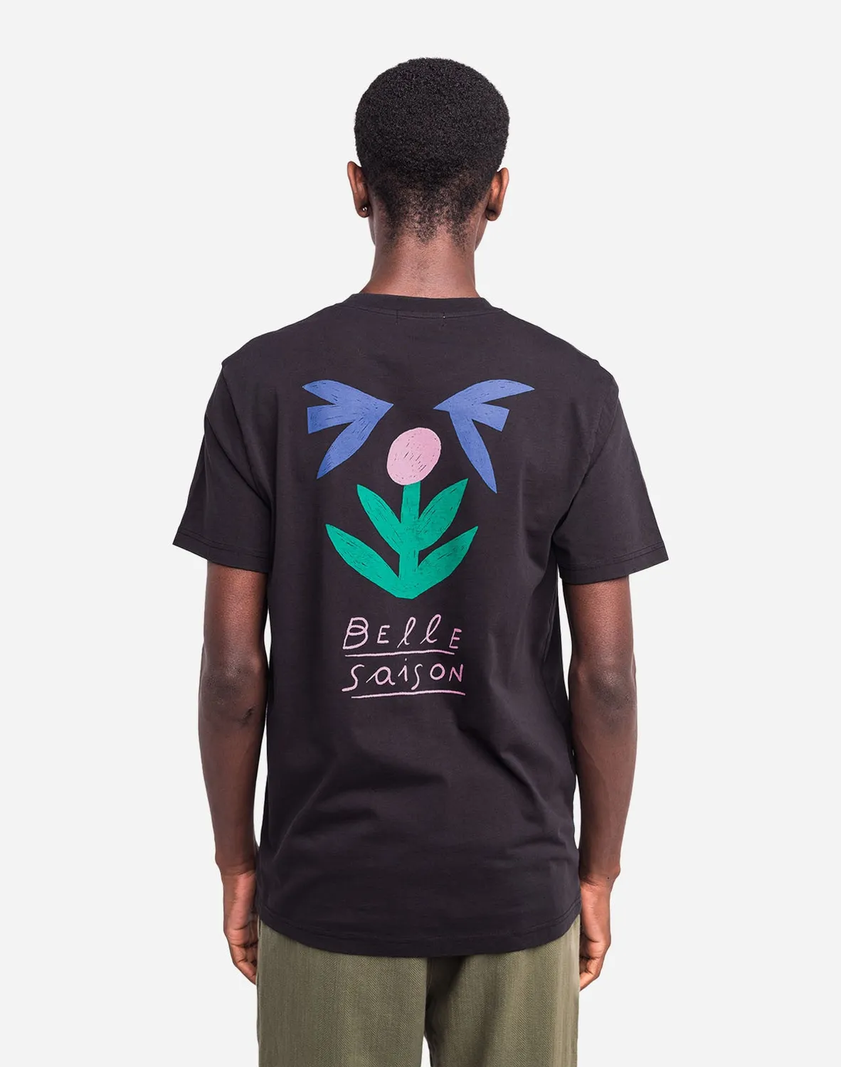 OLOW Belle Saison t-shirt noir coton bio