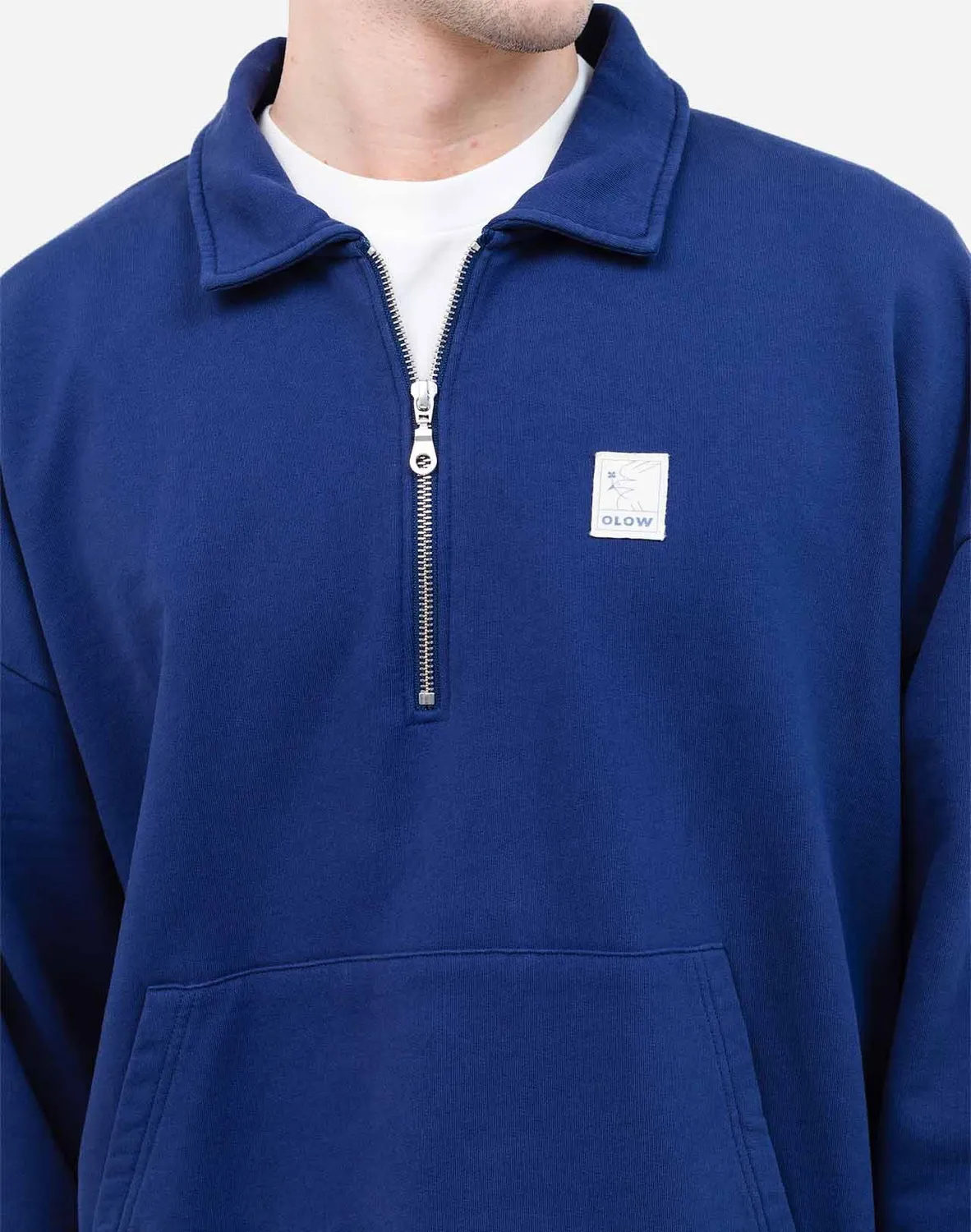OLOW Manso Pomba sweat bleu outremer bio