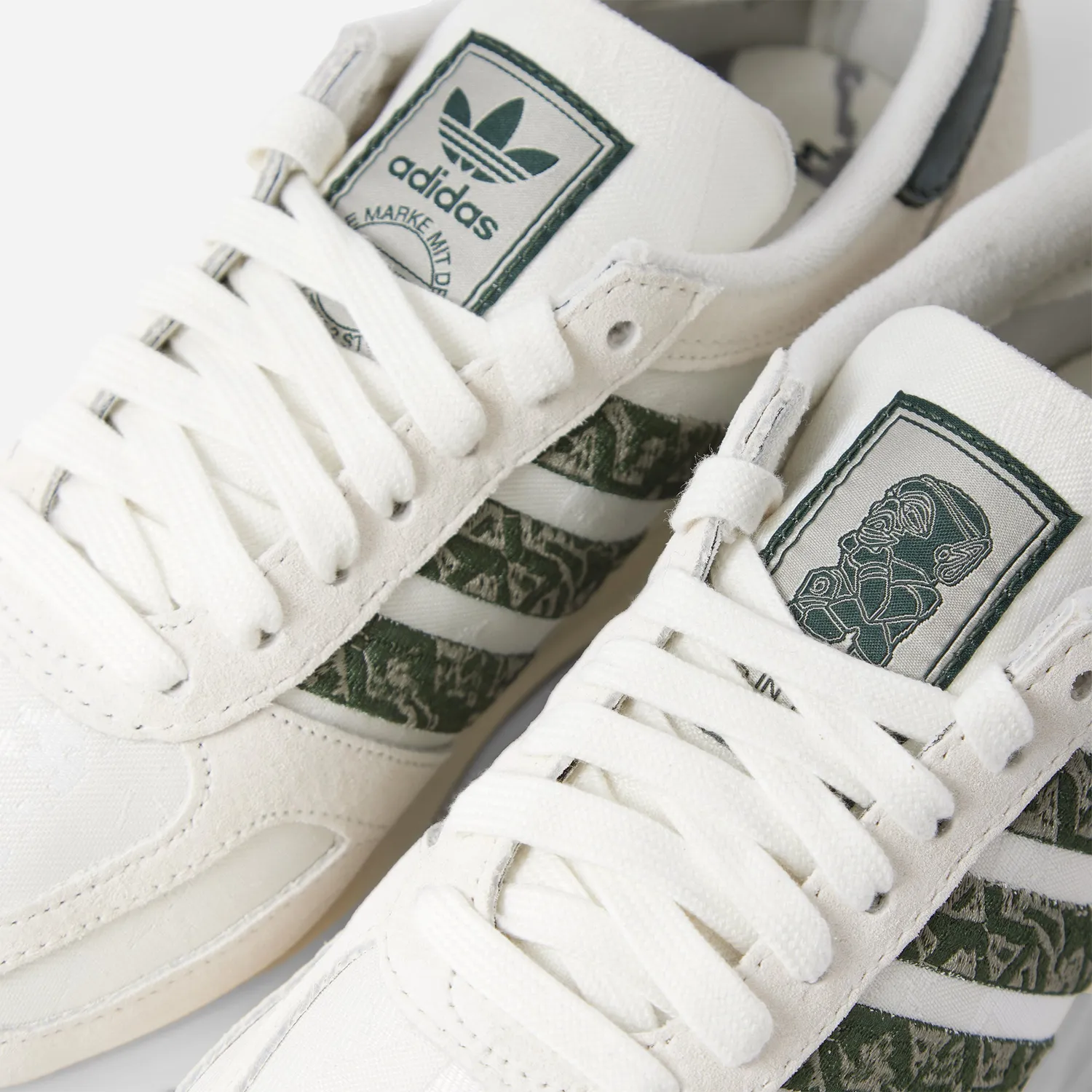 Labrum x adidas baskets LA Trainer blanc vert pointure UK