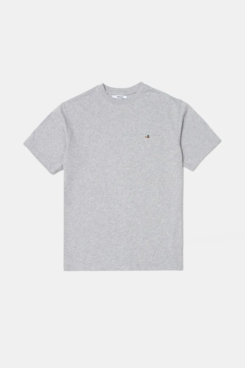 Edmmond Studios Duck t-shirt homme gris chiné brodé