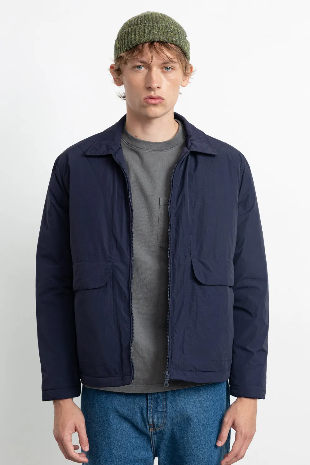 Edmmond Studios Summit Jacket doudoune bleu marine duvet