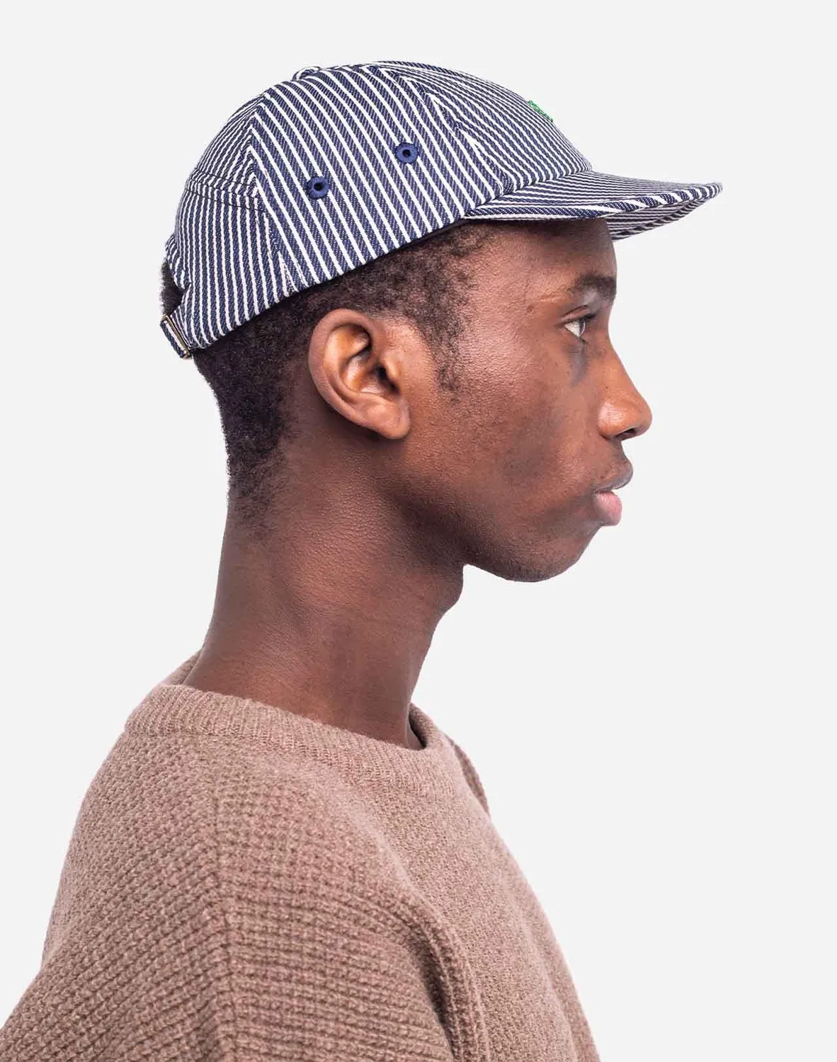 OLOW Flag casquette denim rayé coton