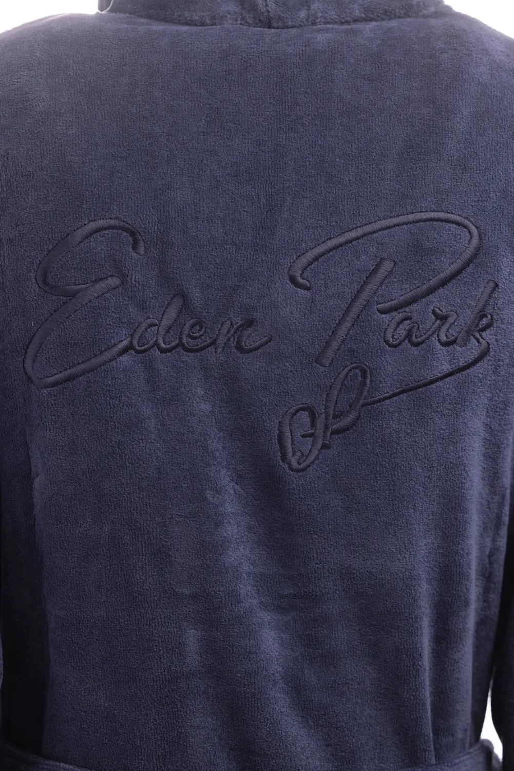 Eden Park Peignoir coton éponge marine brodé unisexe