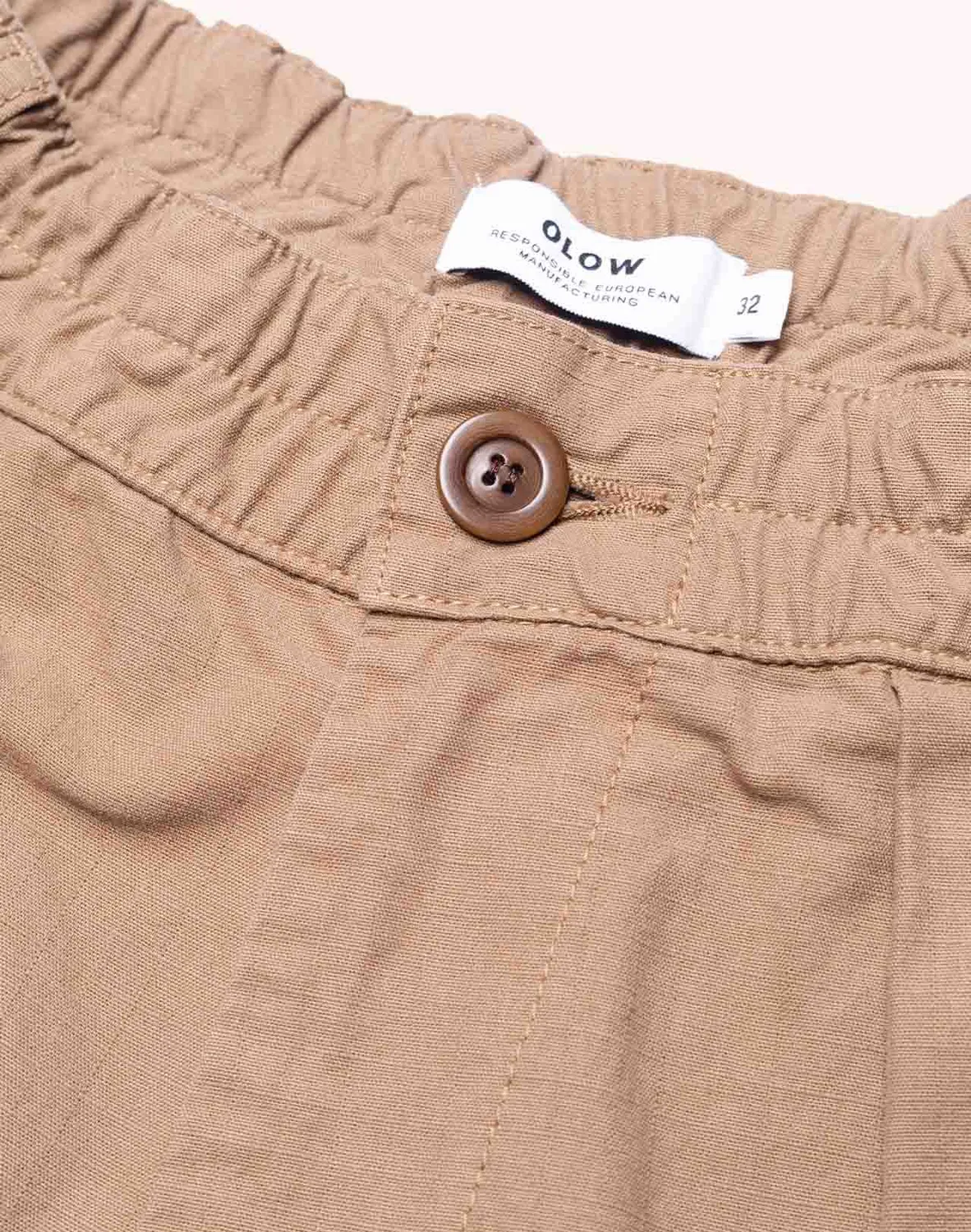 Olow Cargeot pantalon cargo taupe coton bio