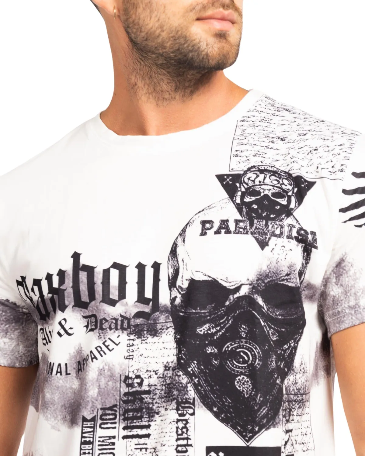 Subliminal Mode BX07 t-shirt homme délavé L
