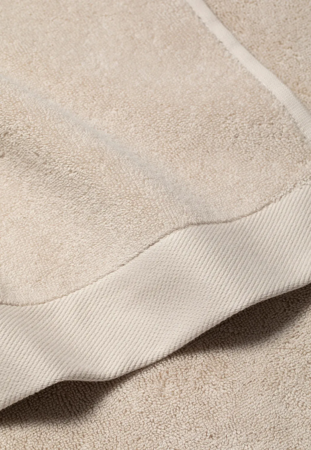 Loom serviette de bain serviette beige 50x100 moelleuse